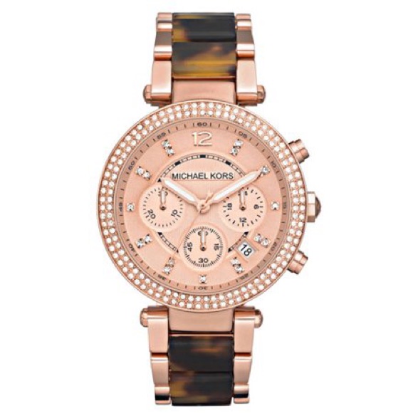 Rose Fold Tortoise Shell Michael Kors Watch